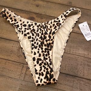 Pacsun Leopard High Bikini Bottoms